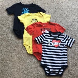 3 OshKosh and 1 Carter’s Onesies
